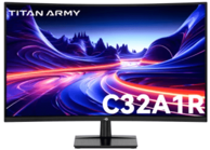 TITAN ARMY Monitor C32A1R 32" VA, QHD, zakrivljeni, crni